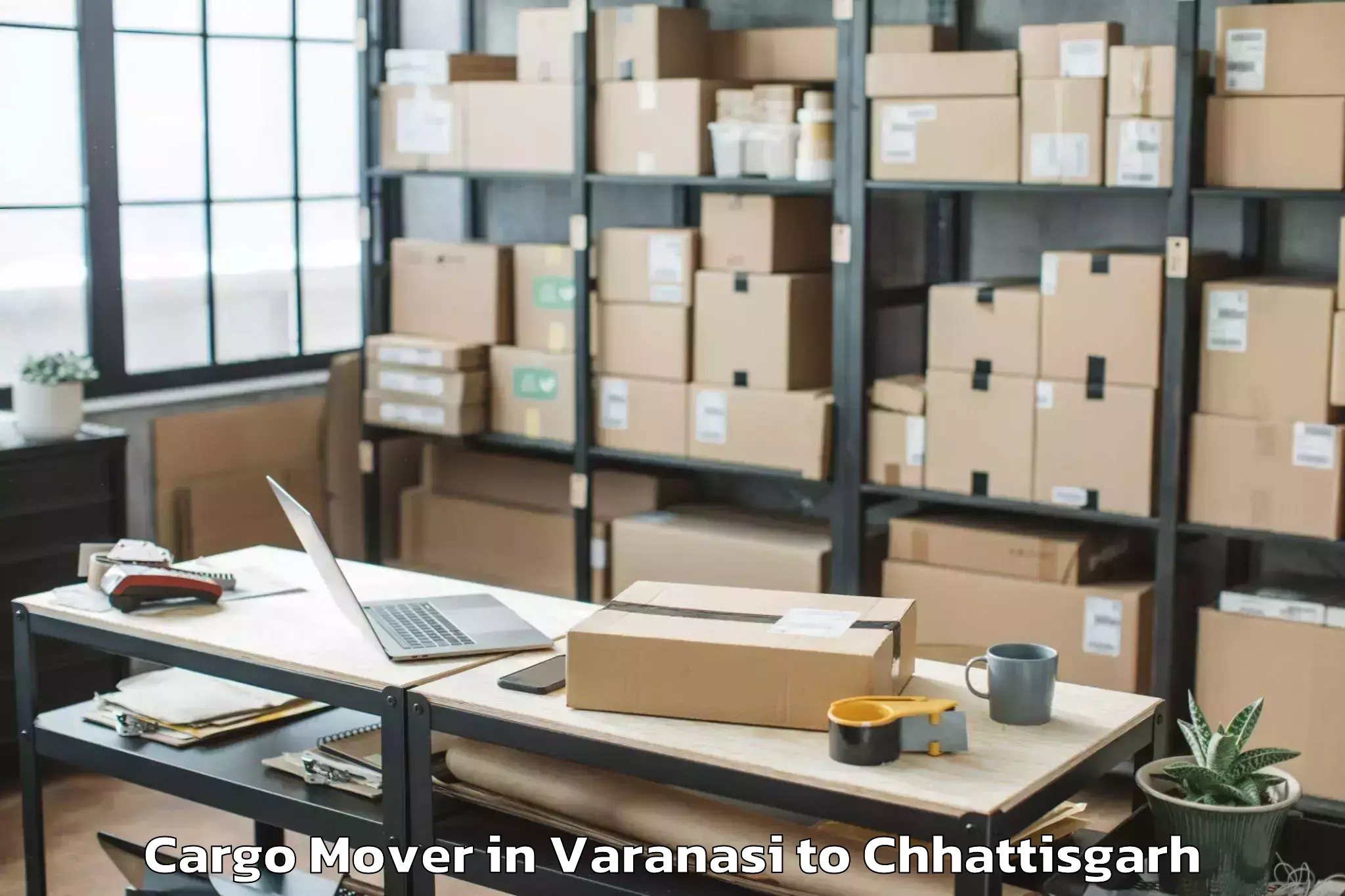 Book Varanasi to Hidayatullah National Law Univ Cargo Mover Online